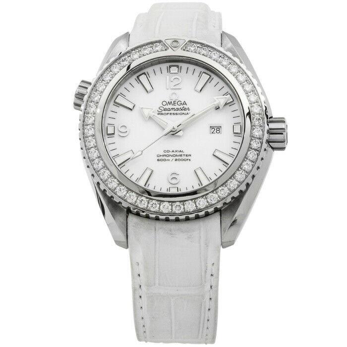 Omega Women's 232.18.38.20.04.001 Seamaster Planet Ocean White Leather Watch