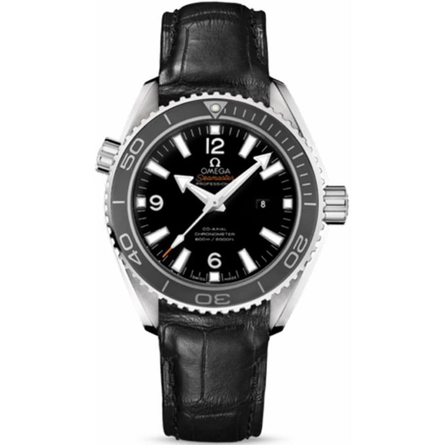 Omega Women's 232.33.38.20.01.001 Seamaster Planet Ocean Black Leather Watch