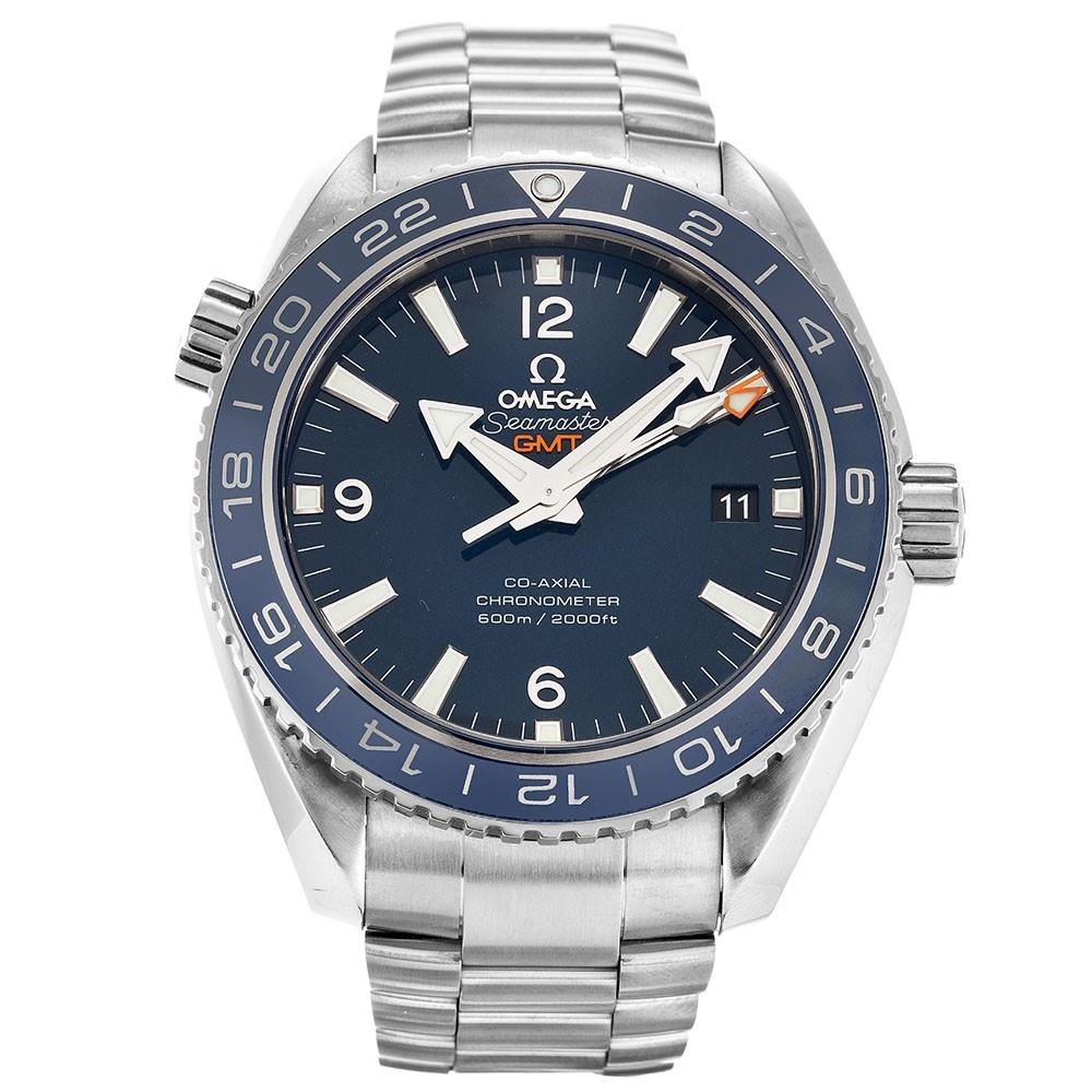 Omega Men&#39;s 232.90.44.22.03.001 Seamaster Planet Ocean GMT Chronometer Automatic Grey Titanium Watch