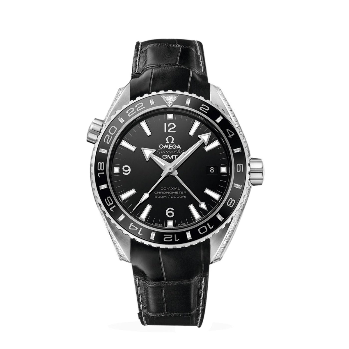 Omega Men's 232.98.44.22.01.001 Seamaster Black Leather Watch