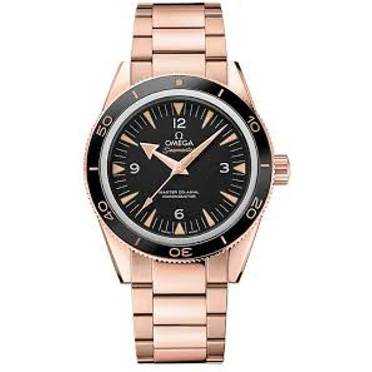 Omega Men's 233.60.41.21.01.001 Seamaster Rose-Tone Stainless Steel Watch