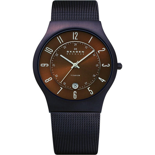 Skagen Men's 233XLTMD Brown Stainless Steel Watch