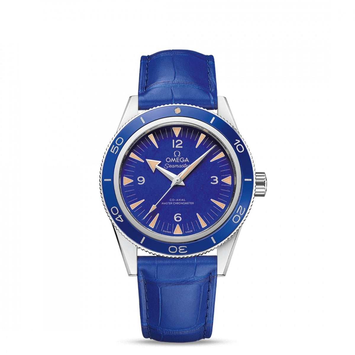 Omega Men's 234.93.41.21.99.002 Seamaster Blue Leather Watch