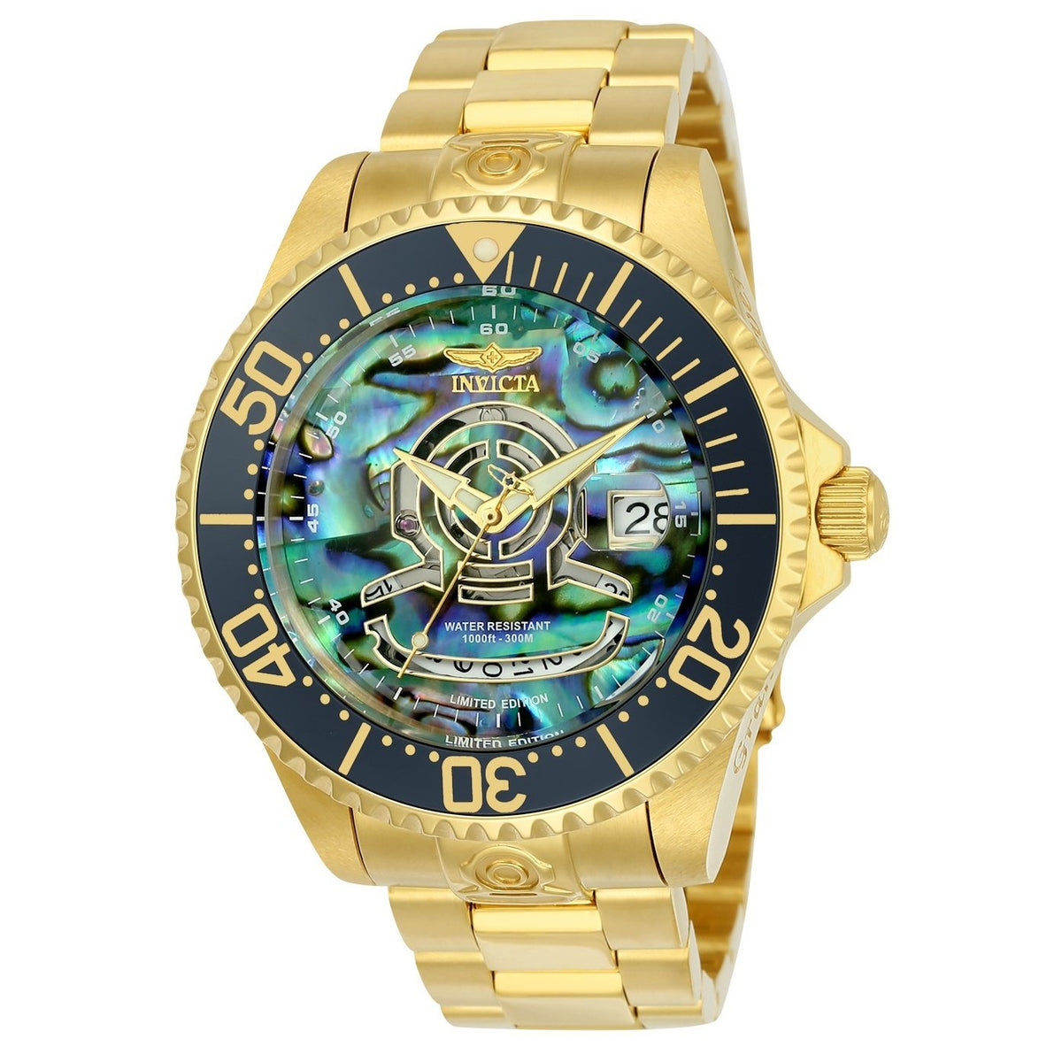 Invicta Men&#39;s 23454 Pro Diver Automatic Gold-Tone Stainless Steel Watch