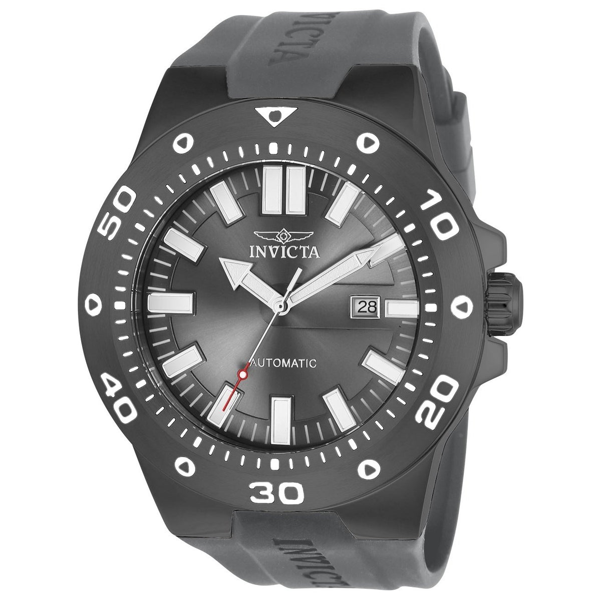 Invicta Men&#39;s 23483 Pro Diver Automatic Grey Polyurethane Watch