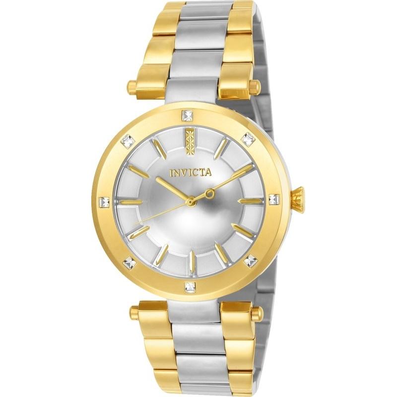 Invicta Women&#39;s 23725 Angel Gold-Tone and Silver Stainless Steel Watch