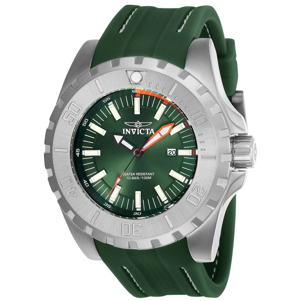 Invicta Men's 23738 Pro Diver Green Polyurethane Watch
