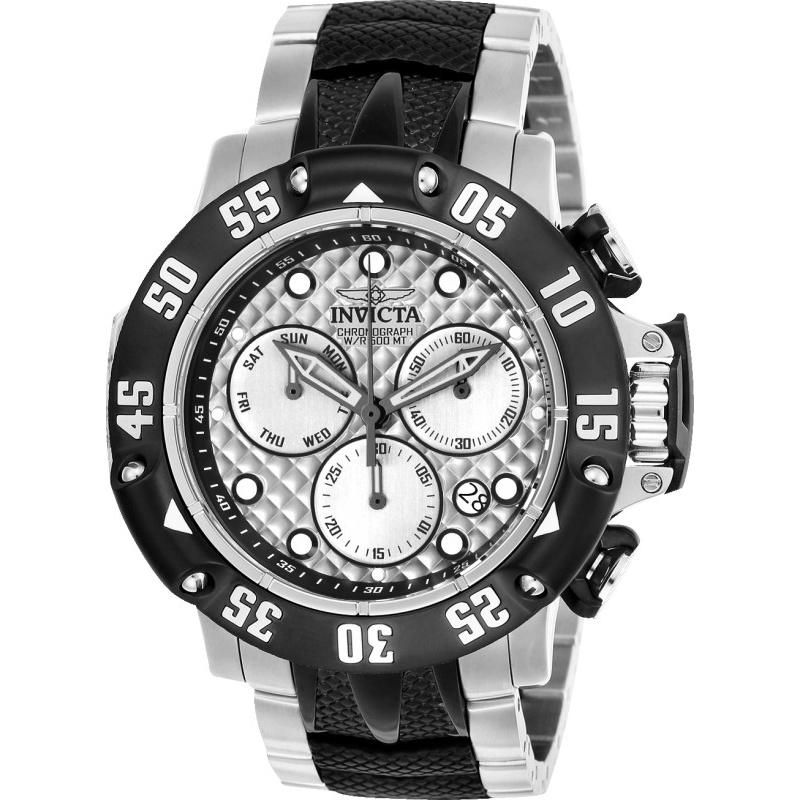 Invicta Men&#39;s 23804 Subaqua Black and Silver Stainless Steel Watch