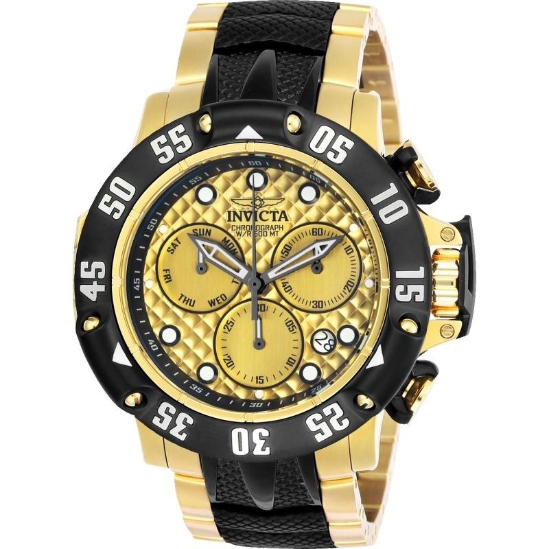 Invicta Men's 23805 Subaqua Black and Gold-Tone Stainless Steel Watch
