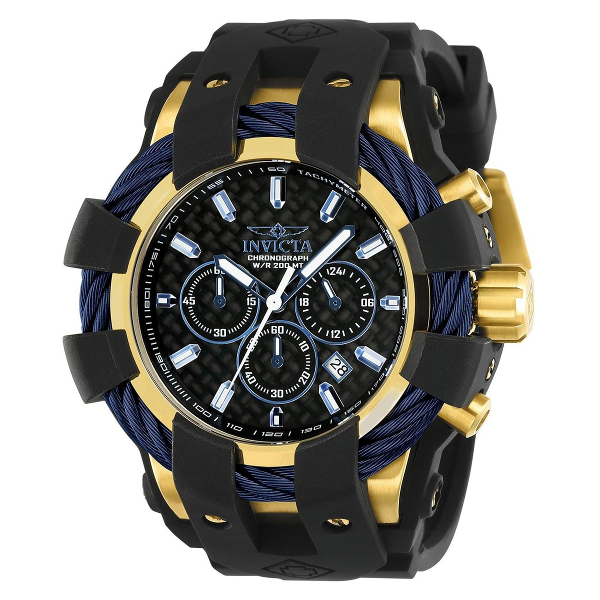 Invicta Men's 23862 Bolt Black Silicone Watch