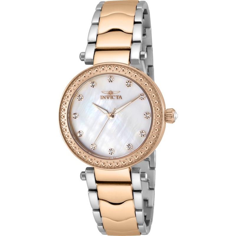 Invicta Women&#39;s 23966 Wildflower Rose-Tone and Silver Stainless Steel Watch