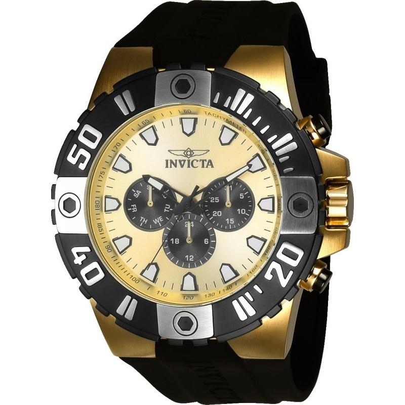 Invicta Men&#39;s 23971 Pro Diver Black Polyurethane Watch