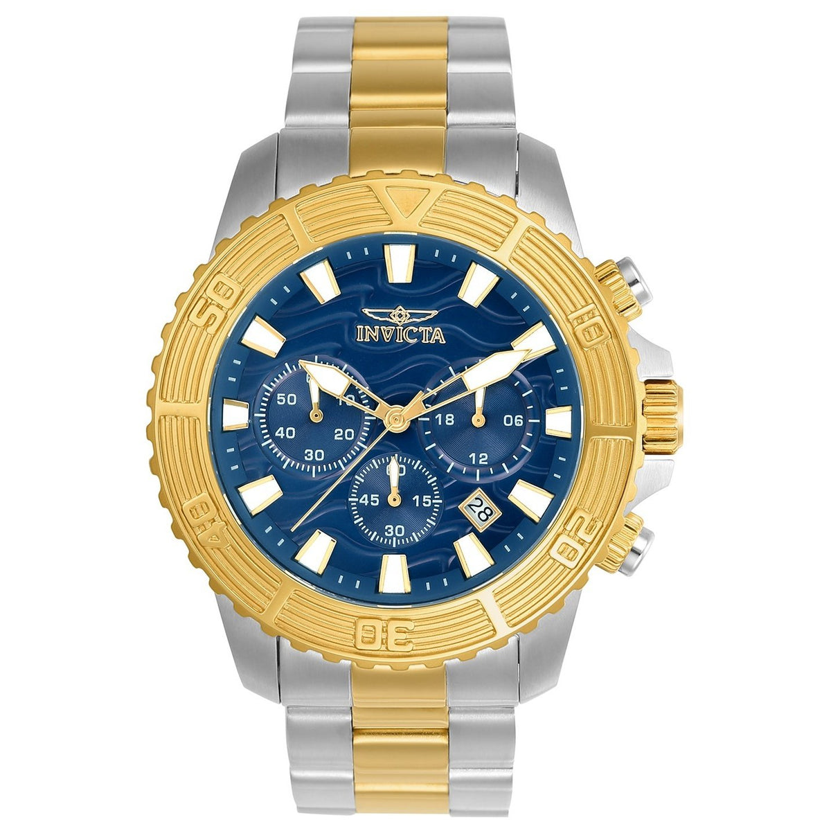 Invicta Men&#39;s 24002 Pro Diver Gold-Tone and Silver Stainless Steel Watch