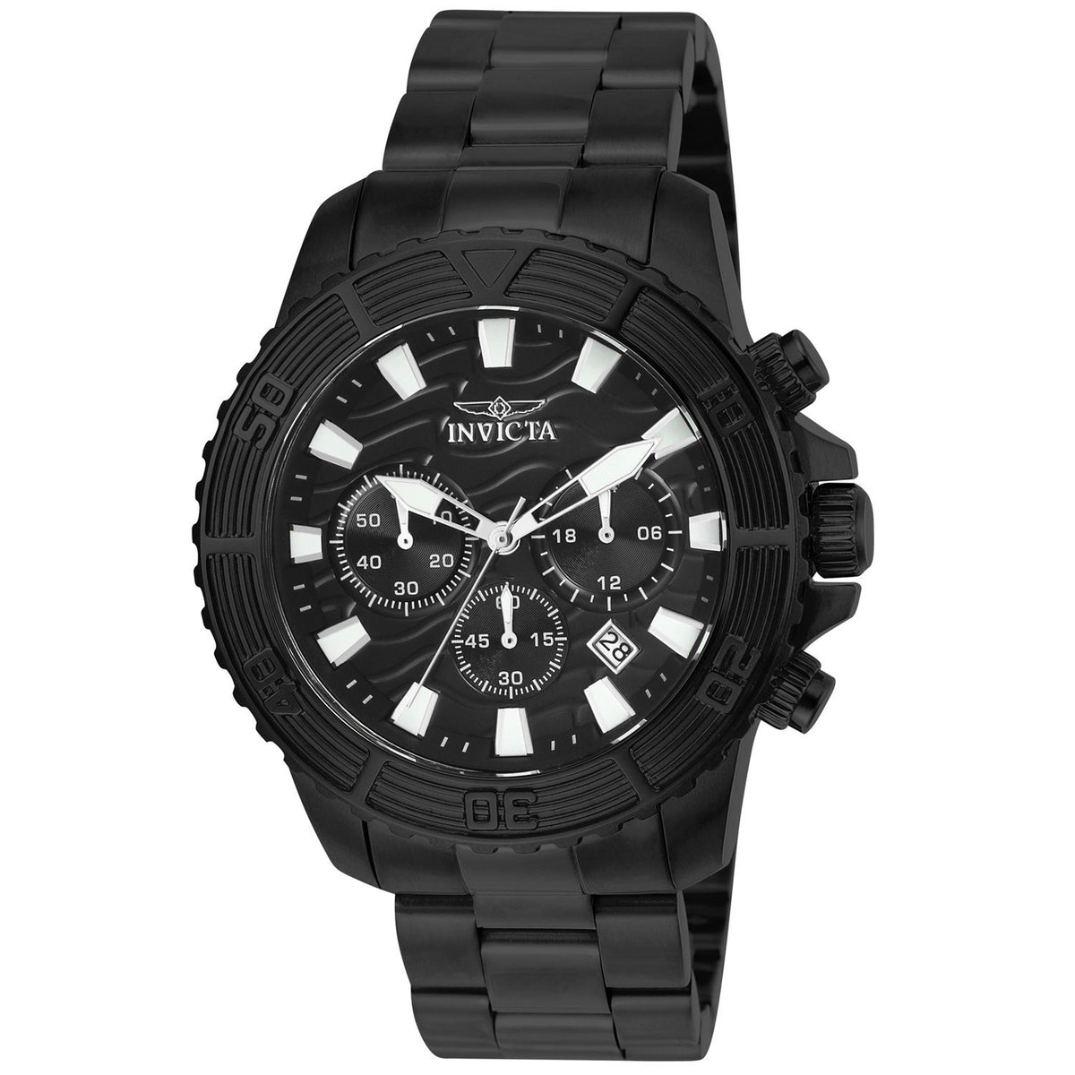 Invicta Men's 24005 Pro Diver Black Stainless Steel Watch
