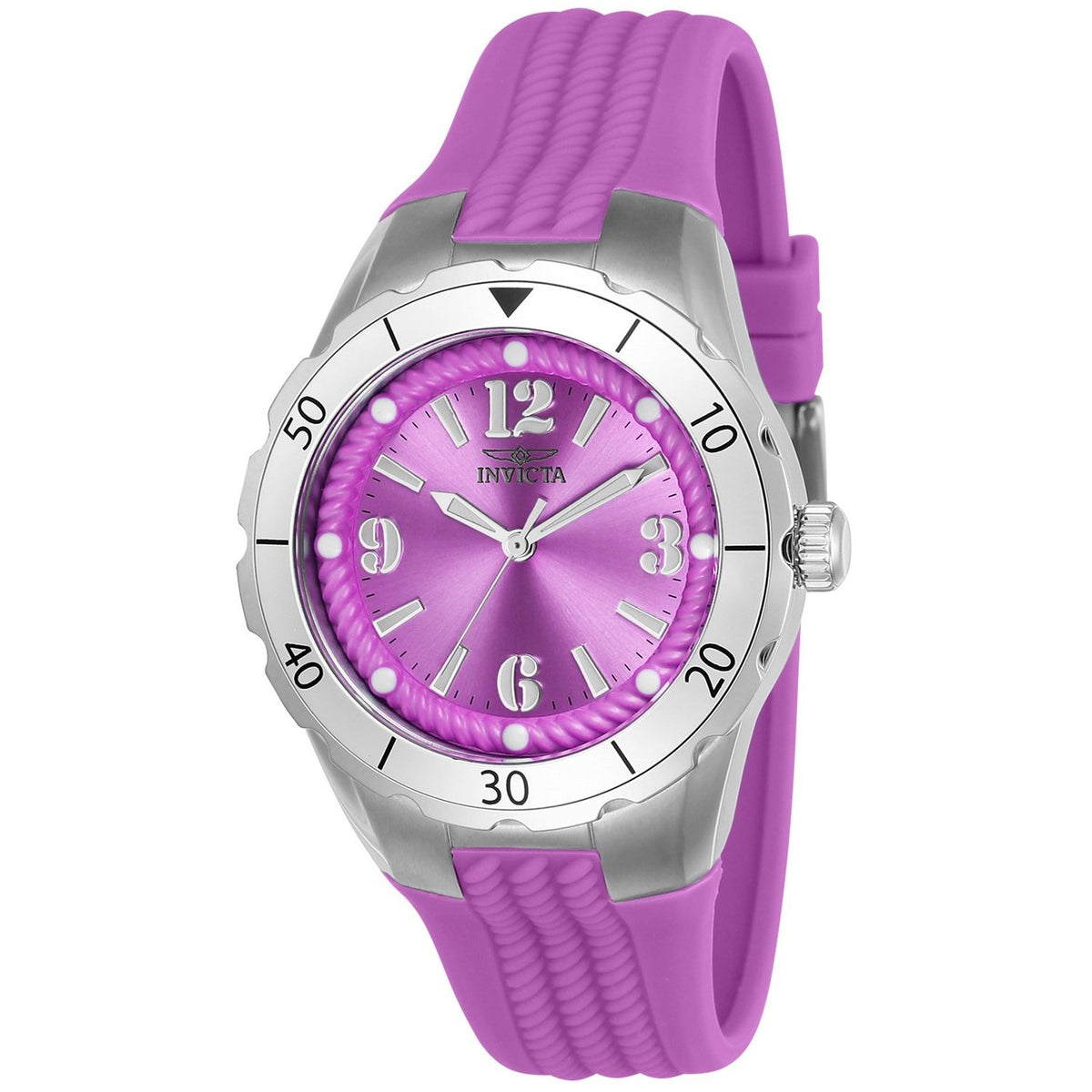 Invicta Women&#39;s 24123 Angel Purple Stainless Steel Watch