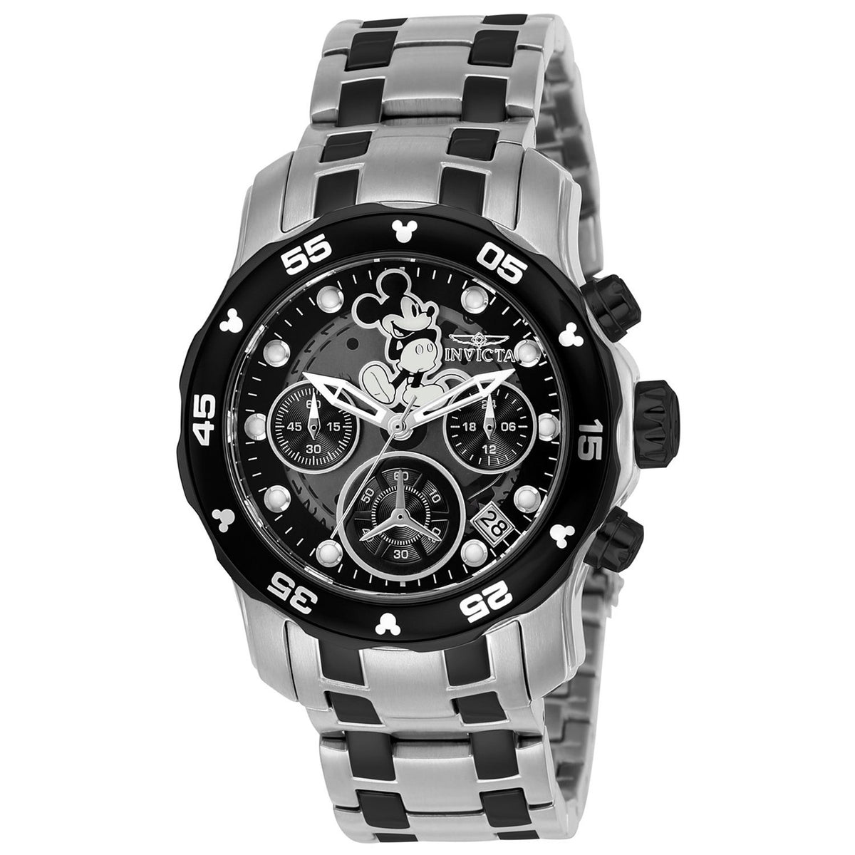 Invicta Women's 24131 Disney Mickey Mouse Black Stainless Steel Watch