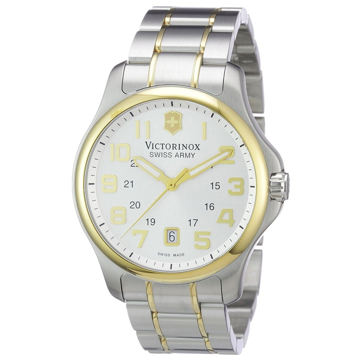 Victorinox Swiss Army Men&#39;s 241362 Officers Two-Tone Stainless Steel Watch
