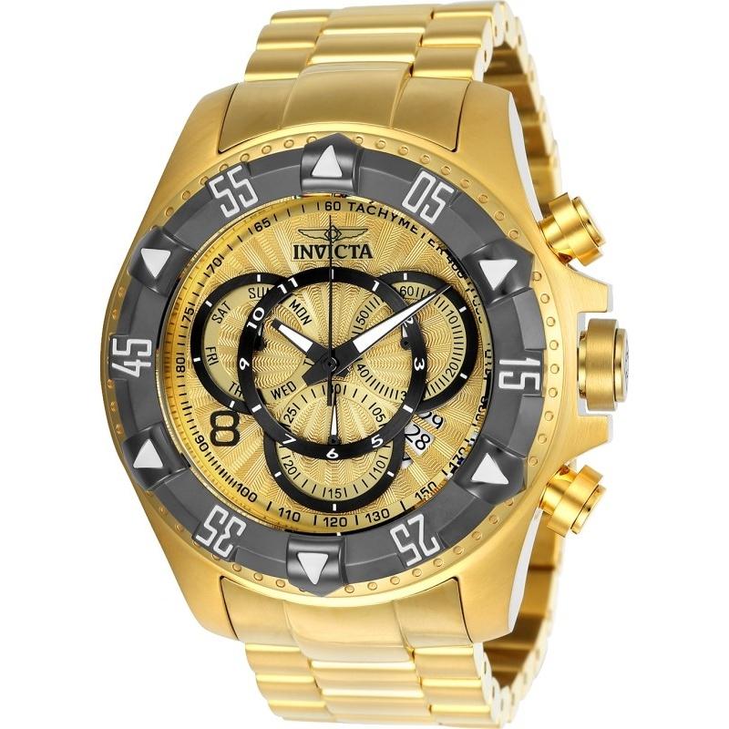 Invicta Men&#39;s 24266 Excursion Gold-Tone Stainless Steel Watch