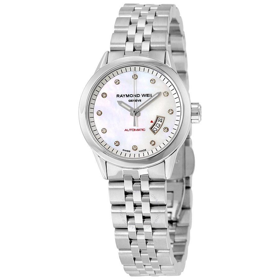 Raymond Weil Women&#39;s 2430-ST-97081 Freelancer Diamond Stainless Steel Watch
