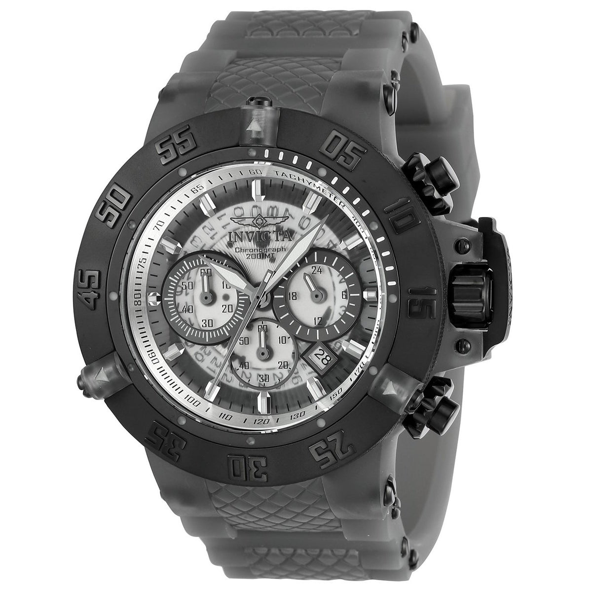 Invicta Men's 24368 Subaqua Anatomic Grey Silicone Watch