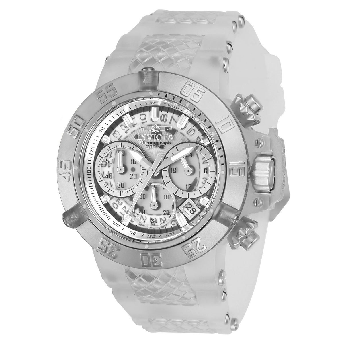 Invicta Women's 24372 Subaqua Noma III White and SS Ins Silicone Watch