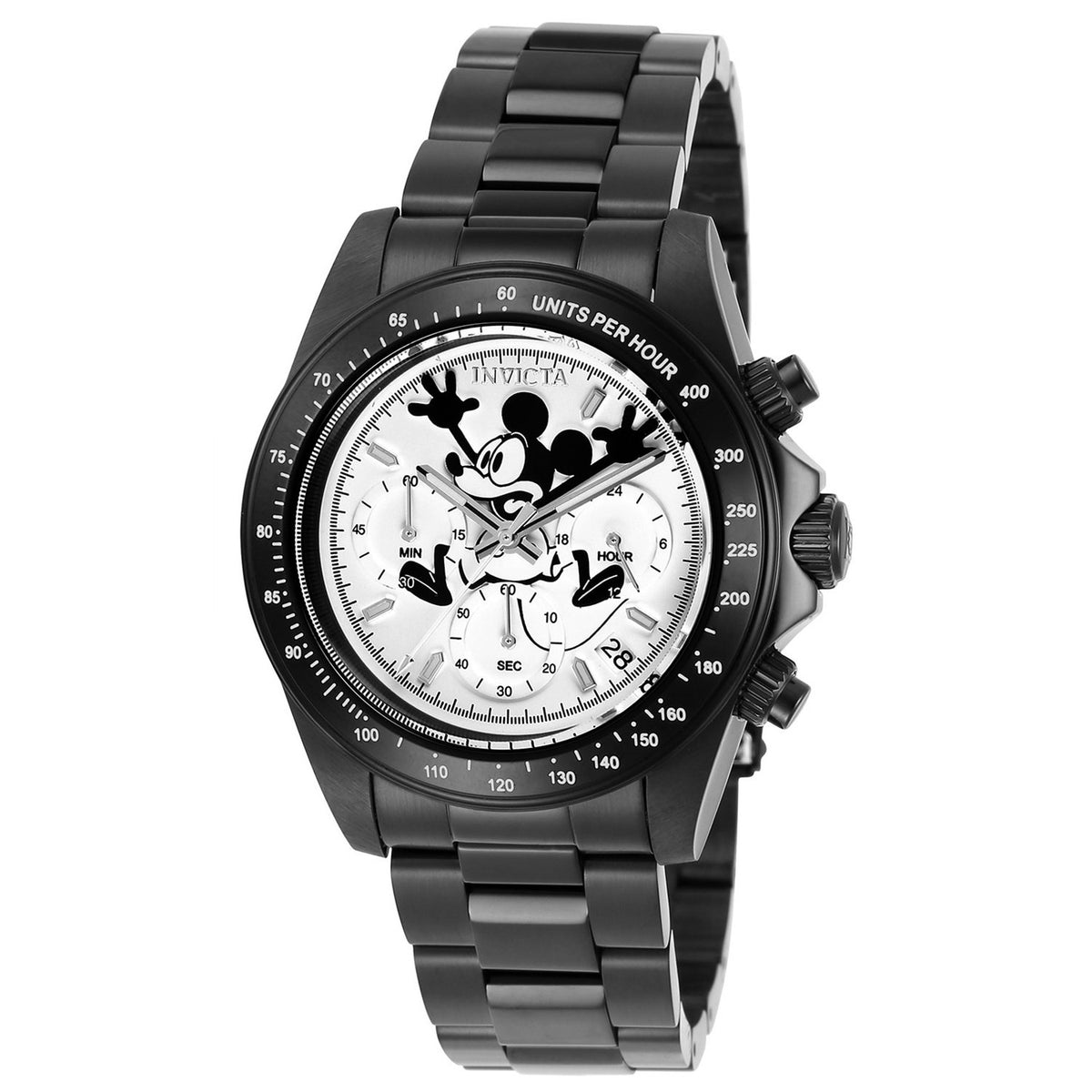 Invicta Men's 24417 Disney Mickey Mouse Black Stainless Steel Watch