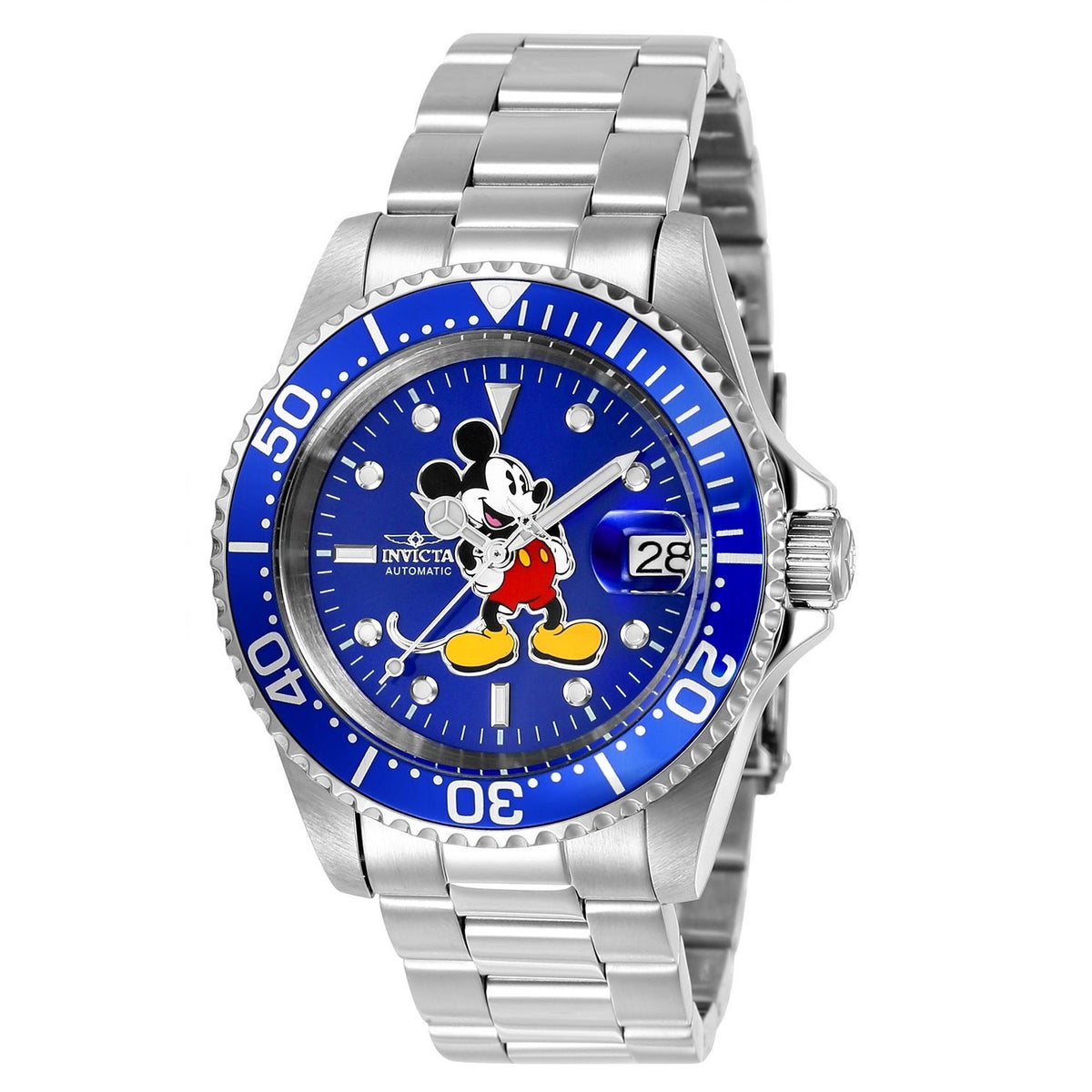 Invicta Men&#39;s 24608 Disney Mickey Mouse Stainless Steel Watch