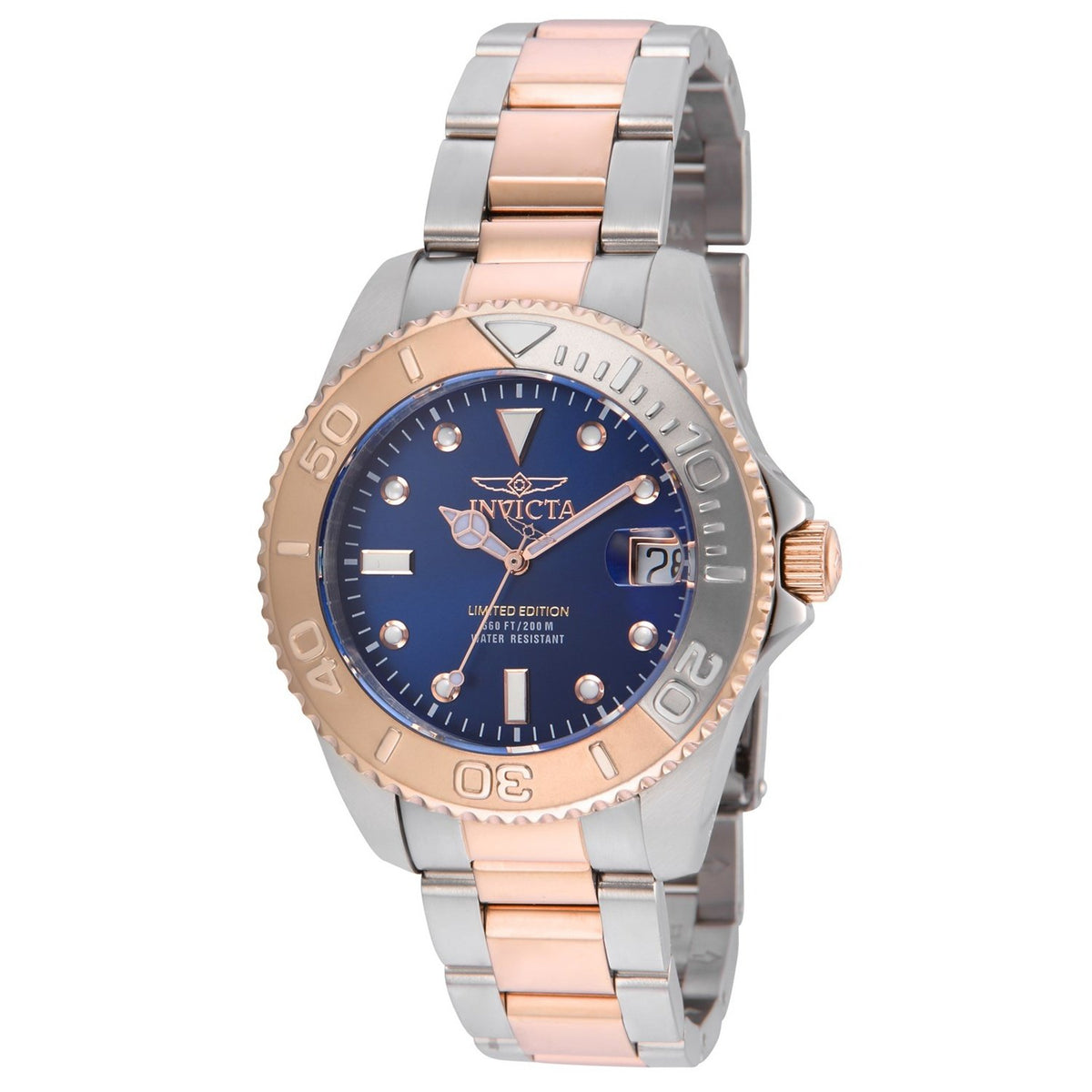 Invicta Women's 24635 Pro Diver Rose-Tone and Silver Stainless Steel Watch