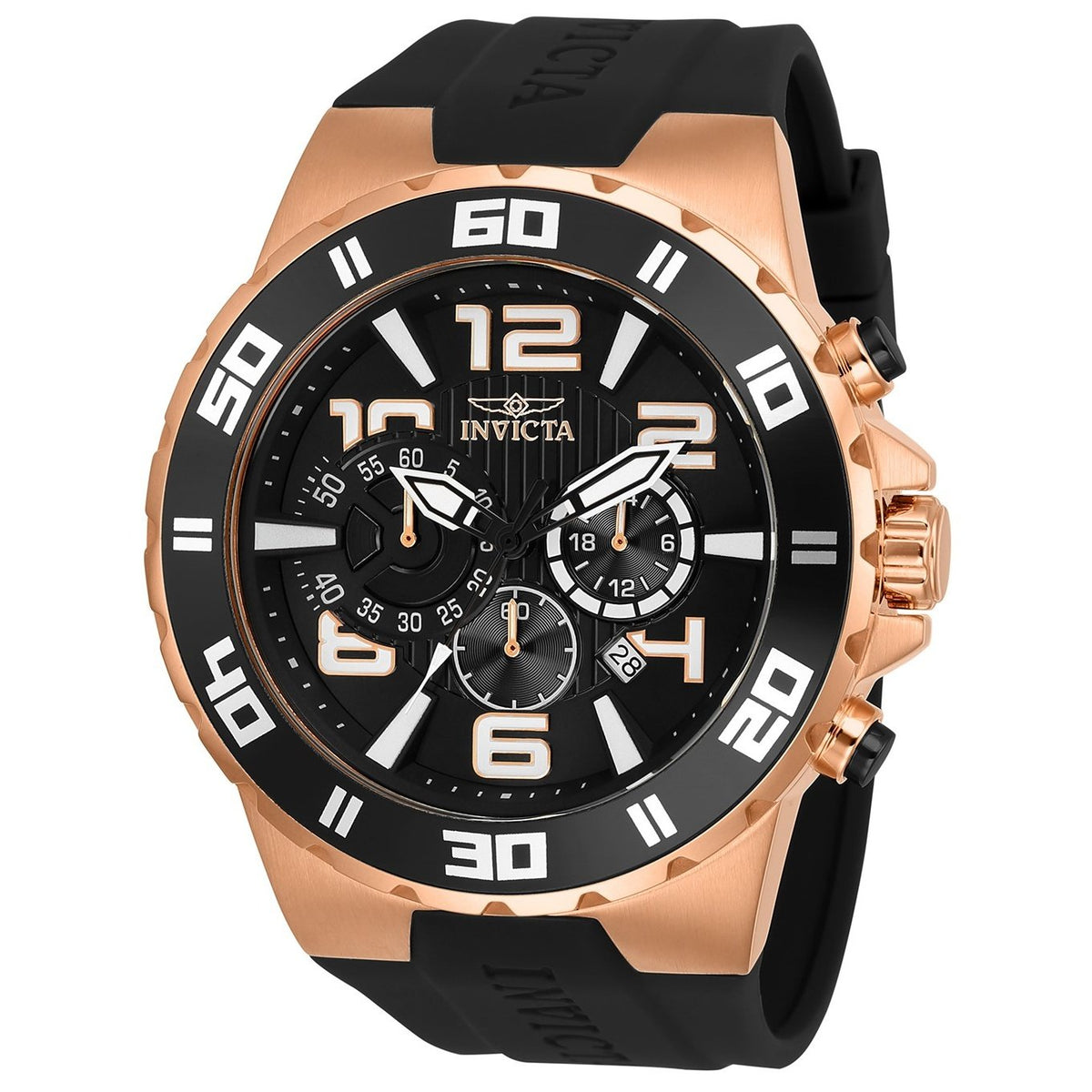 Invicta Men&#39;s 24672 Pro Diver Black Polyurethane Watch