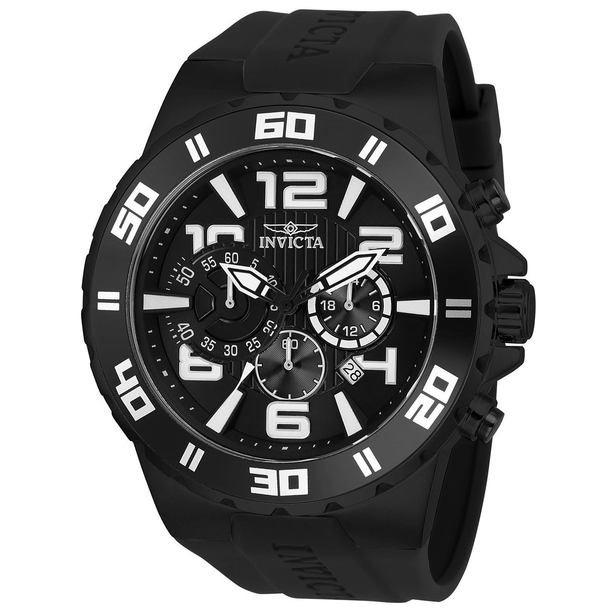 Invicta Men&#39;s 24673 Pro Diver Black Polyurethane Watch