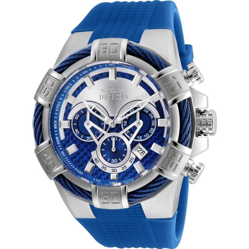 Invicta Men&#39;s 24696 Bolt Blue Polyurethane and Stainless Steel Watch