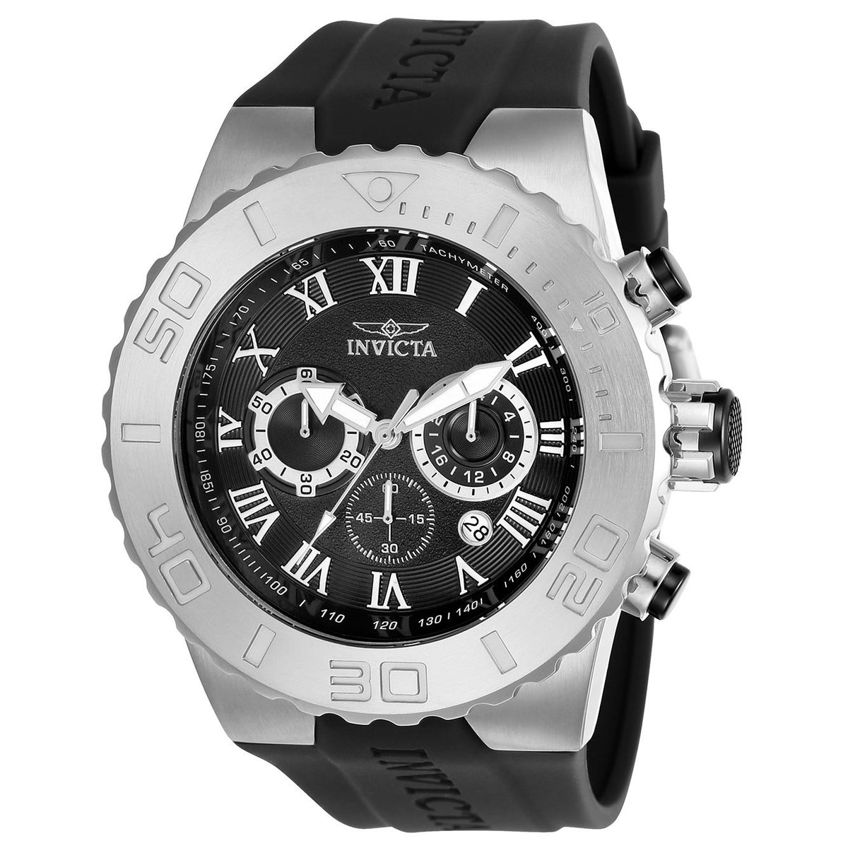 Invicta Men&#39;s 24747 Pro Diver Black Silicone Watch