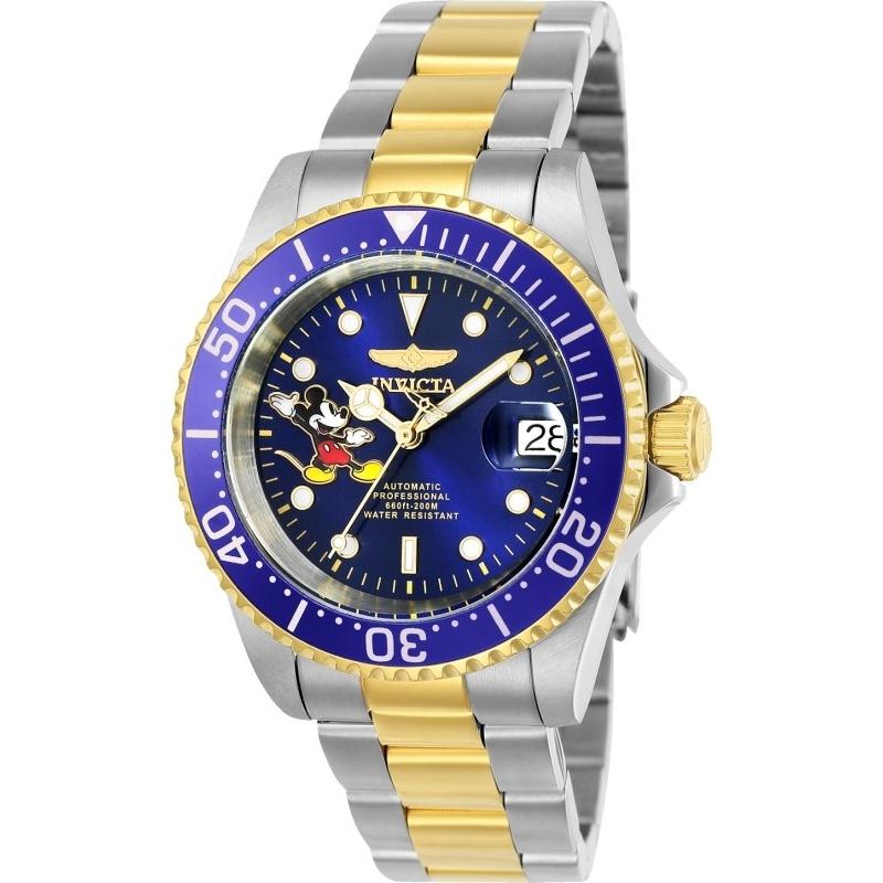 Invicta Men's 24754 Disney Mickey Mouse Gold-Tone and Silver Stainless Steel Watch