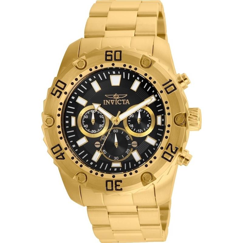 Invicta Men&#39;s 24834 Pro Diver Gold-Tone Stainless Steel Watch