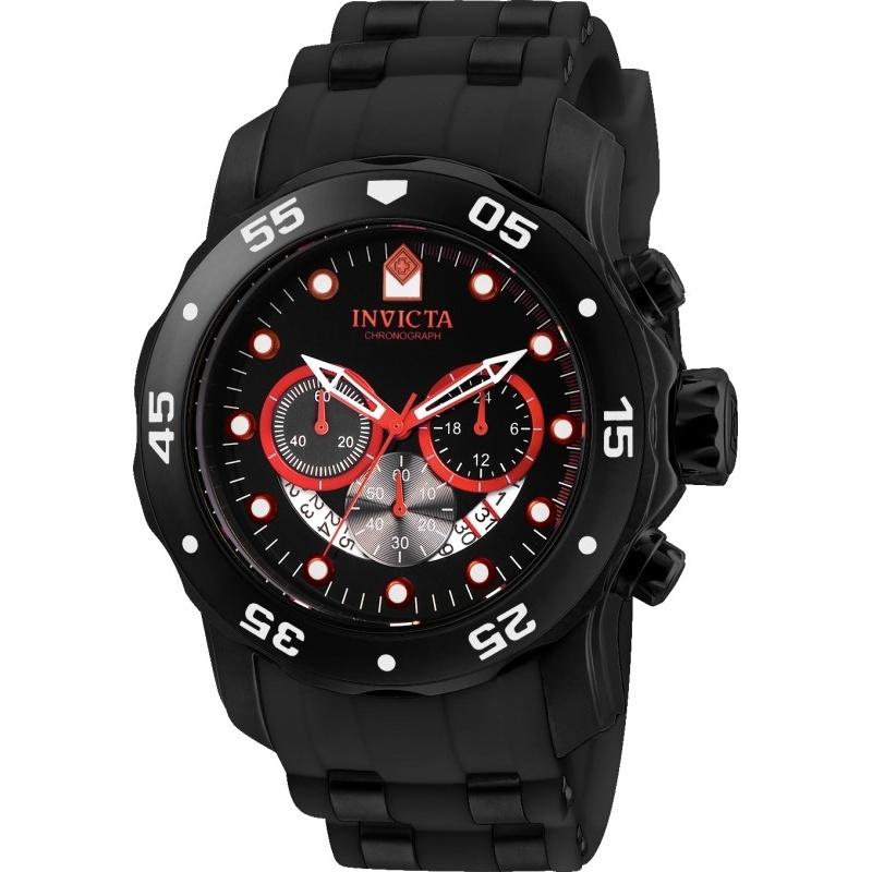 Invicta Men's 24853 Pro Diver Scuba Black Polyurethane and Stainless Steel Watch