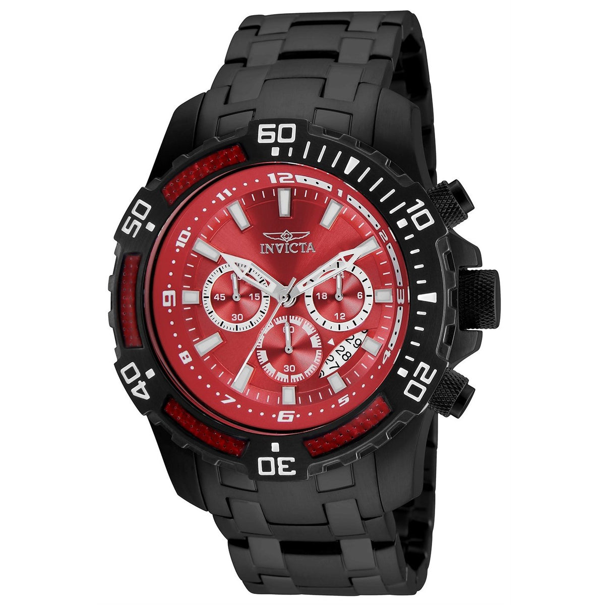 Invicta Men&#39;s 24857 Pro Diver Scuba Black Stainless Steel Watch