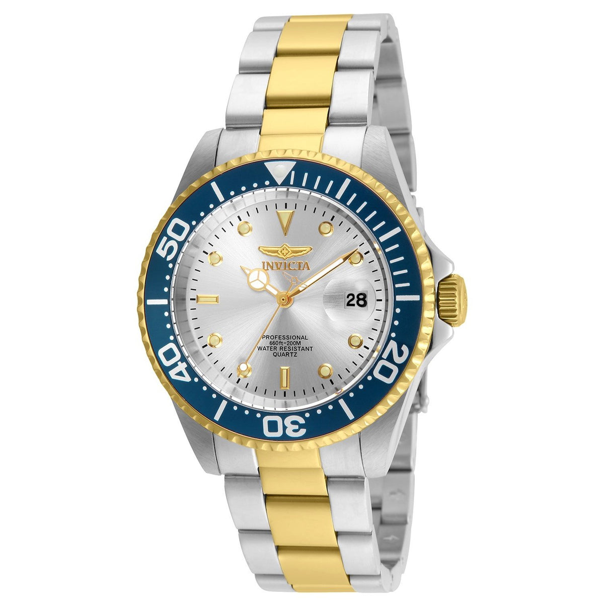 Invicta Men&#39;s 24951 Pro Diver Gold-Tone and Silver Stainless Steel Watch