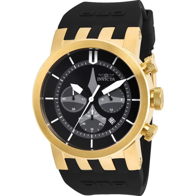 Invicta Men&#39;s 25058 DNA Black Silicone Watch