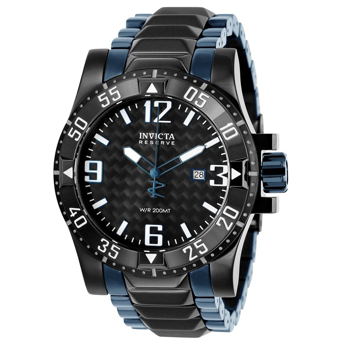 Invicta Men's 25065 Reserve Excursion Black and Blue Stainless Steel Watch