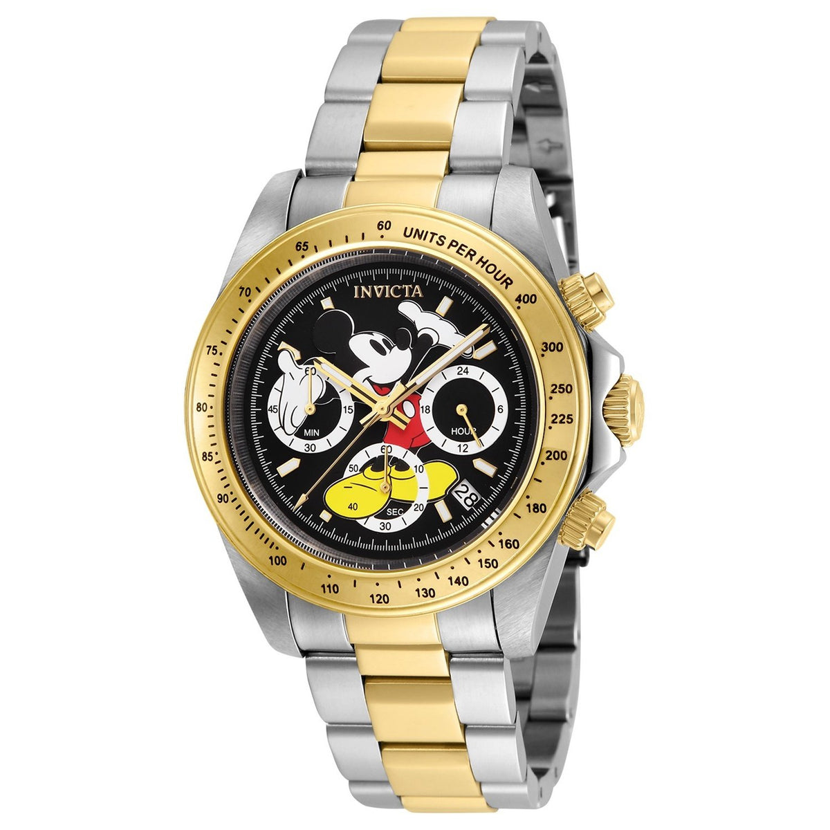 Invicta Men's 25194 Disney Mickey Mouse Gold-Tone and Silver Stainless Steel Watch