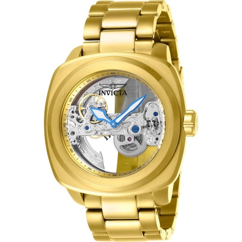 Invicta Men&#39;s 25235 Aviator Automatic Gold-Tone Stainless Steel Watch