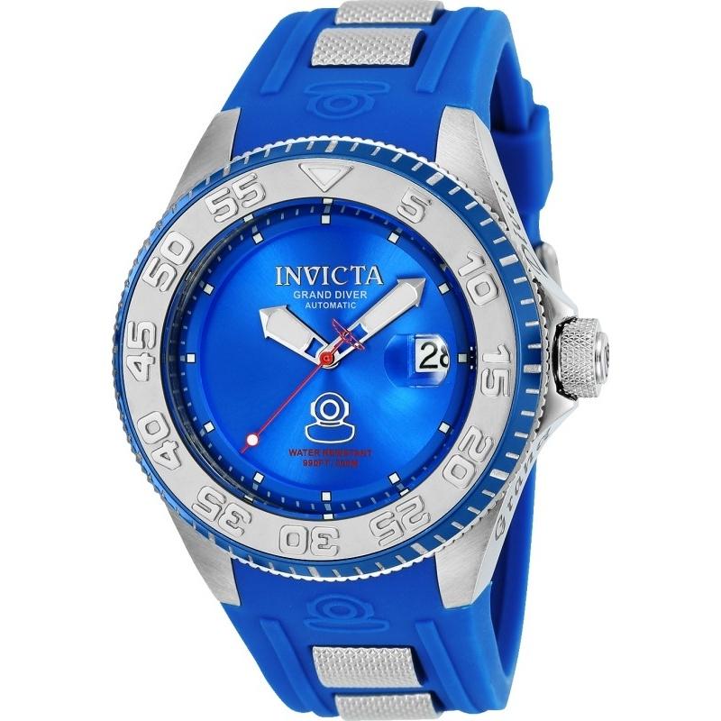 Invicta Men&#39;s 25254 Pro Diver Blue and Silver Silicone Watch