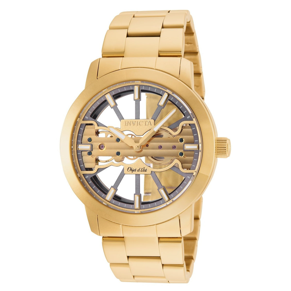 Invicta Men&#39;s 25270 Objet D Art Gold-Tone Stainless Steel Watch