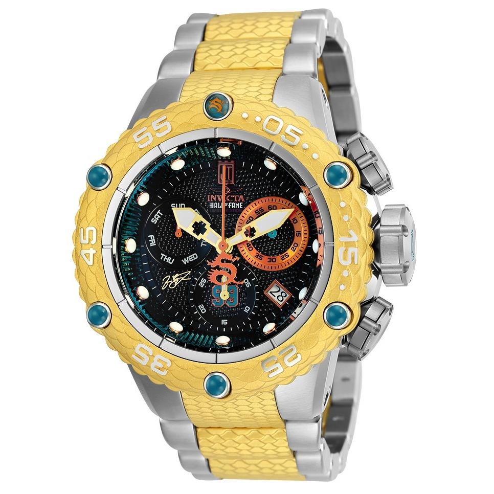Invicta Men&#39;s 25301 Jason Taylor Excursion Gold-Tone and Silver Stainless Steel Watch
