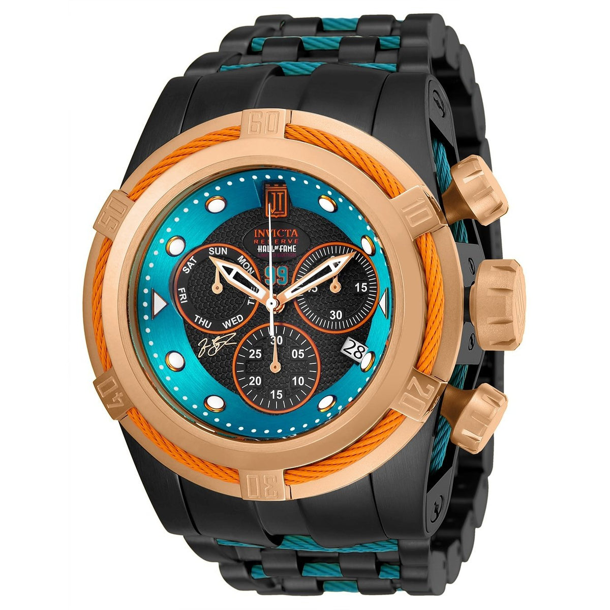 Invicta Men's 25309 Jason Taylor Excursion Black and Blue Stainless Steel Watch