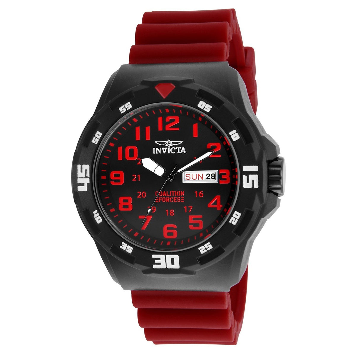 Invicta Men&#39;s 25327 Coalition Forces Red Polyurethane Watch