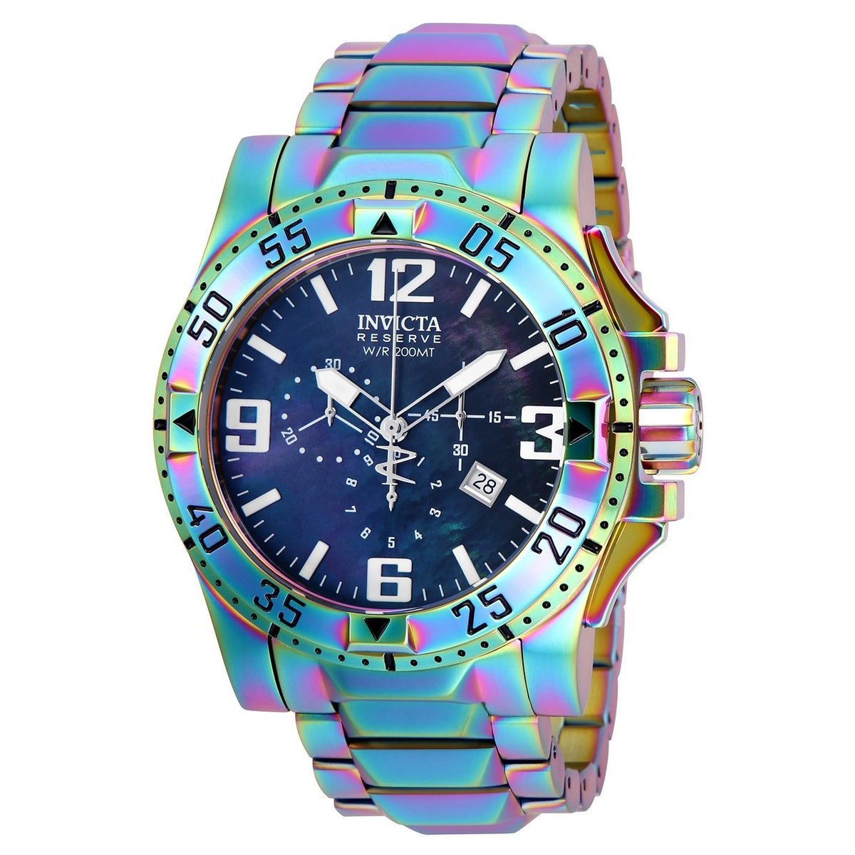 Invicta Men&#39;s 25363 Reserve Reserve Rainbow Stainless Steel Watch