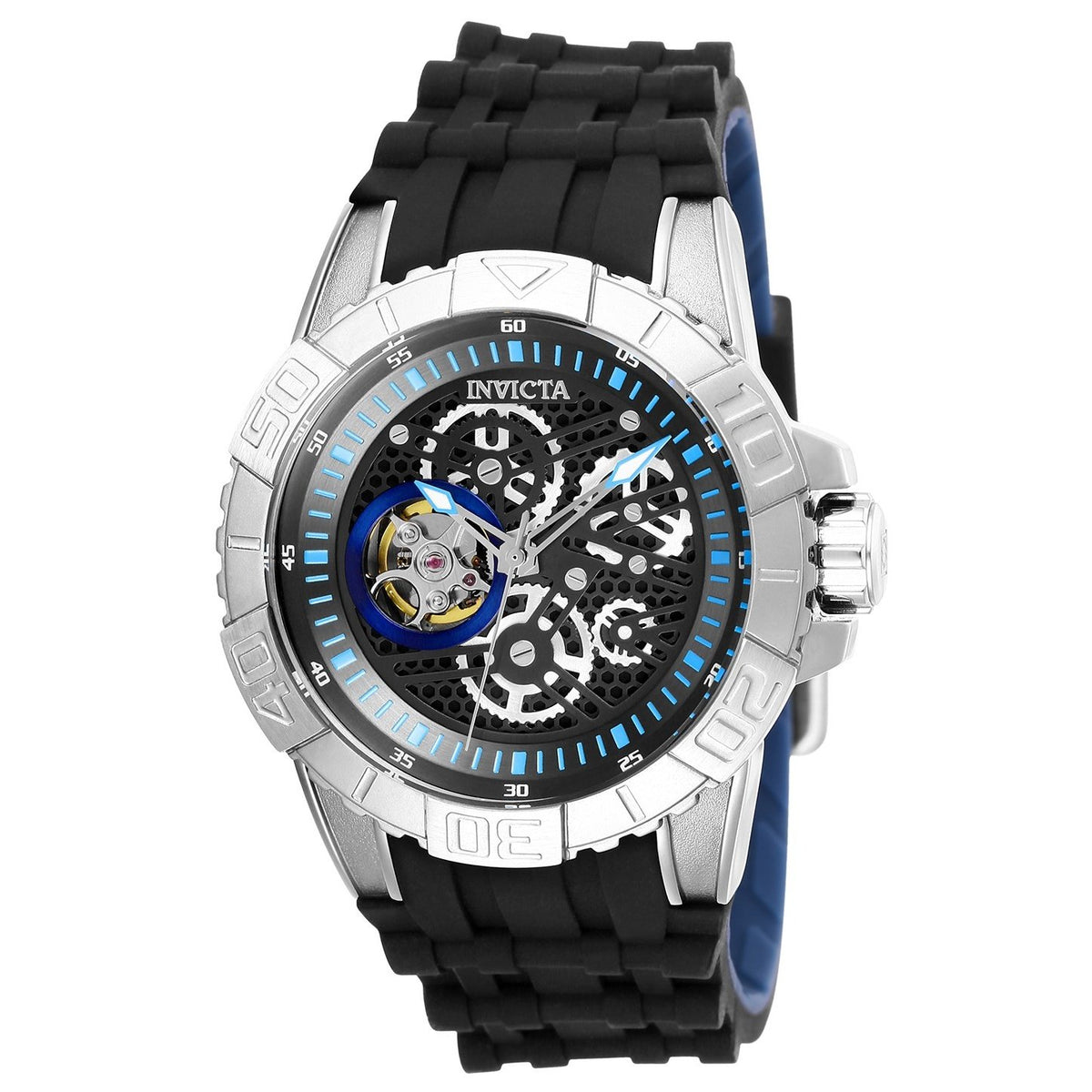 Invicta Men&#39;s 25410 Pro Diver Automatic Black Stainless Steel Watch