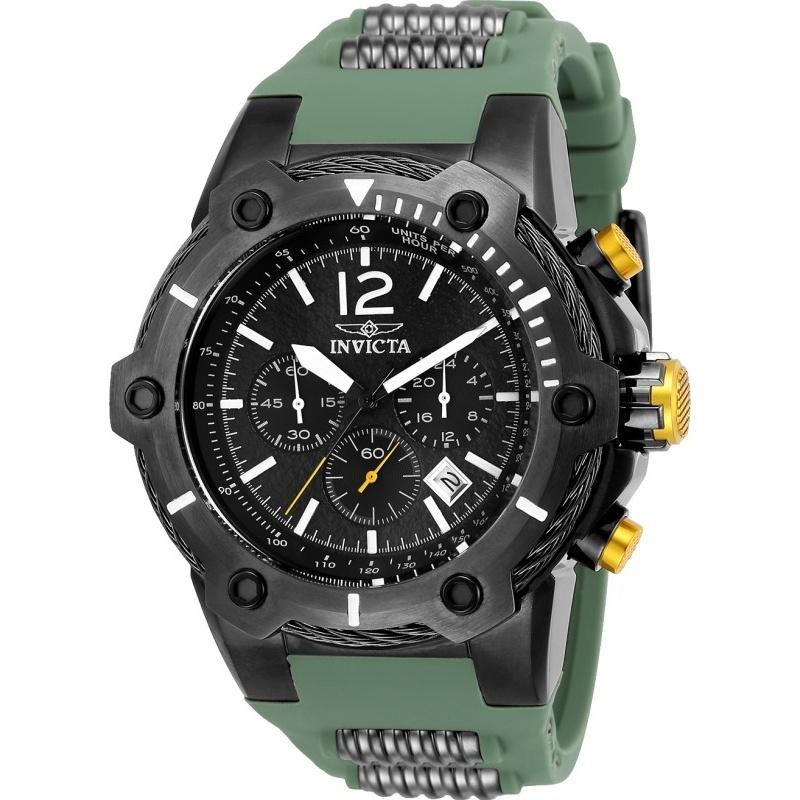 Invicta Men&#39;s 25471 Bolt Green Polyurethane and Stainless Steel Watch