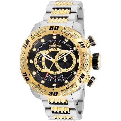 Invicta Men's 25481 Speedway Black and Gold-Tone Stainless Steel Watch